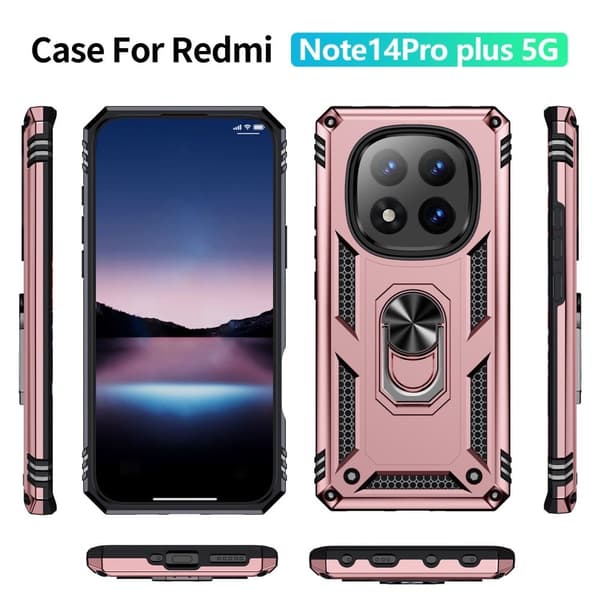 Bofink Combat Xiaomi Redmi Note 14 Pro Plus 5G cover - Rødguld