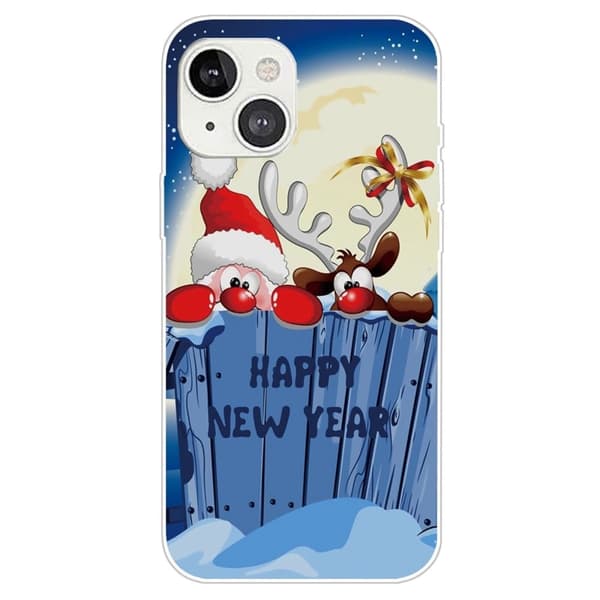 Julfodral till iPhone 14 Plus - Hemlig Tomte Och Ren