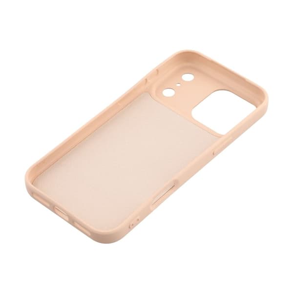 Mikrofiberforet blødt gummi iPhone 17 Pro Max cover - Lyserød