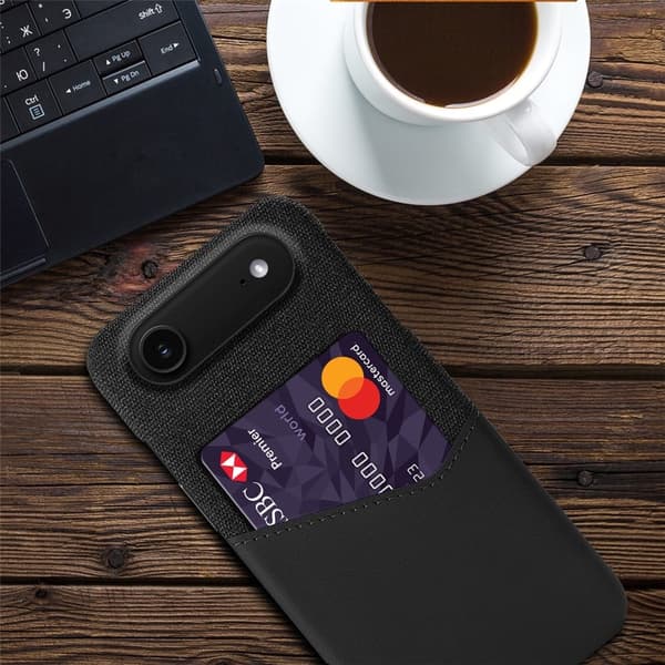 Bofink iPhone Air cover med kortholder - Sort
