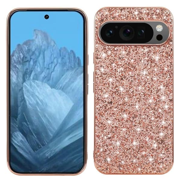 Glitter Google Pixel 10 Pro / Google Pixel 10 cover - Rødguld