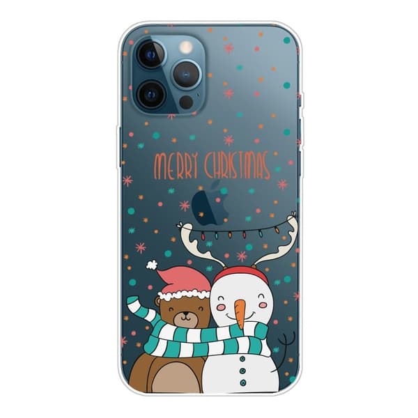 Juleveske til iPhone 14 Pro - Snømann Og Bjørn