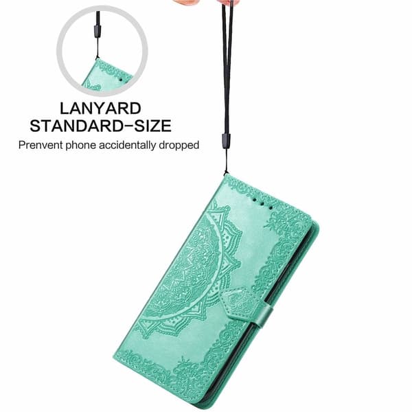 Mandala OnePlus 12 nahkakotelo - Mintunvihreä