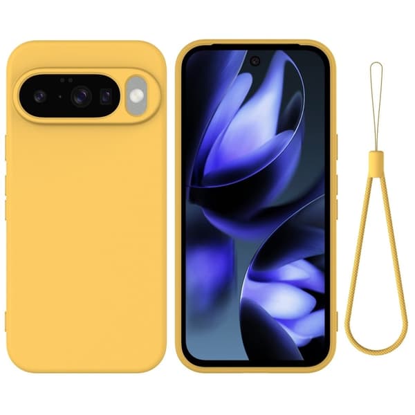 Matte Liquid Google Pixel 10 silikone cover - Gul