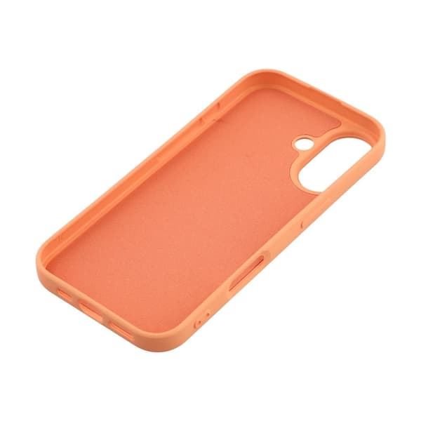 Mikrofiberforet blødt gummi iPhone 17 cover - Orange