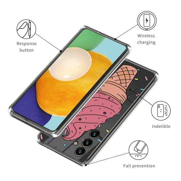 Deco Samsung Galaxy A34 5G Etui - Ice Cream