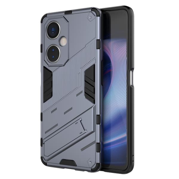 Shockproof Hybrid Deksel med A Modern Touch til OnePlus Nord Ce 3 Lite - Mørkeblå