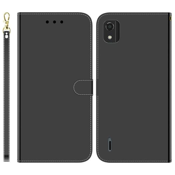 Mirror Nokia C2 2nd Edition Flip Etui - Sort