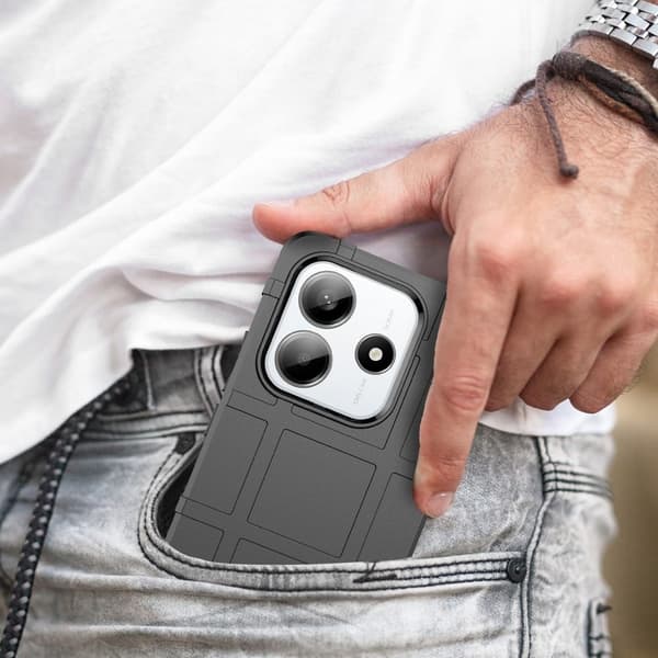 Rugged Shield Xiaomi Redmi Note 14 5G skal - Svart