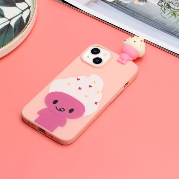 Cute 3d iPhone 14 Plus Suojakotelo - Ice Cream