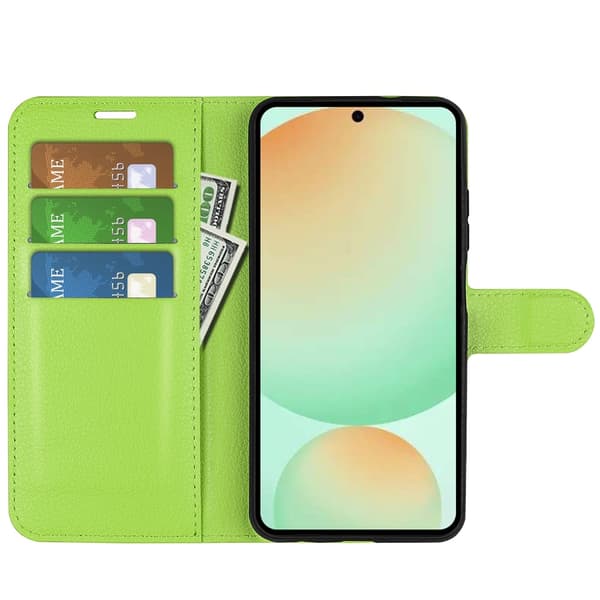 Classic Samsung Galaxy S25 FE flip kuoret - Vihreä