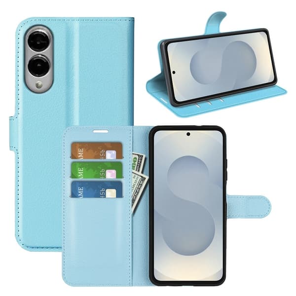 Classic Samsung Galaxy S25 Edge flip etui - Blå