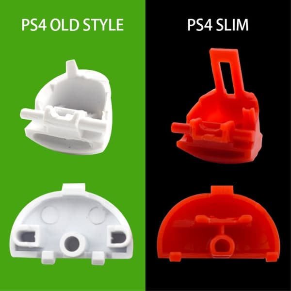 DATA FROG JDM-040 Sony PS4 Slim Game Console Plastic Protective Shell Button Cover Set - Rød