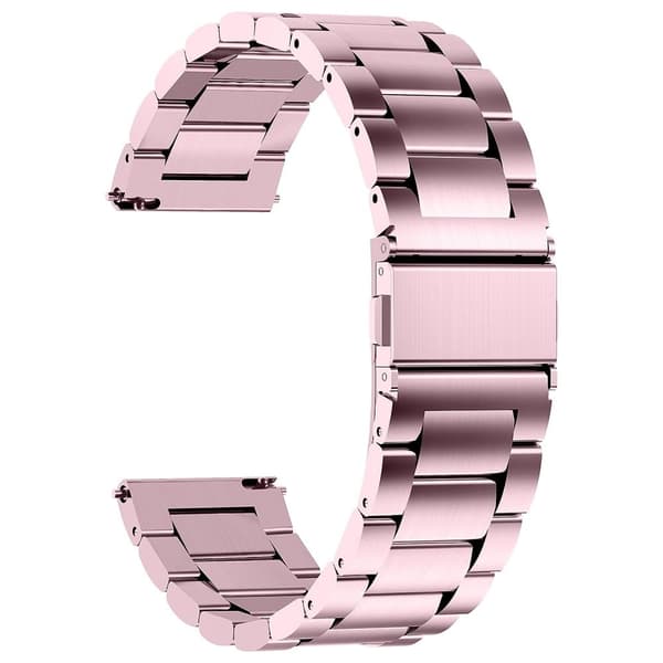 20 mm universal klokkerem i rustfritt stål - Rosa