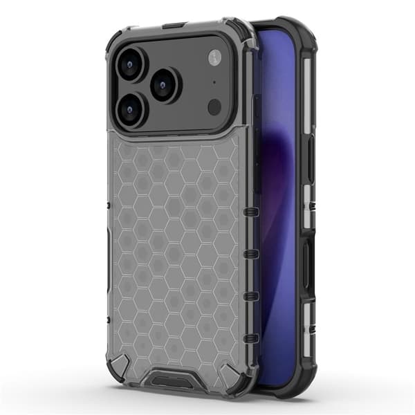 Bofink Honeycomb iPhone 17 Pro cover - Sort