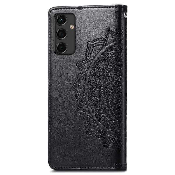 Mandala Samsung Galaxy A14 Flip Etui - Sort