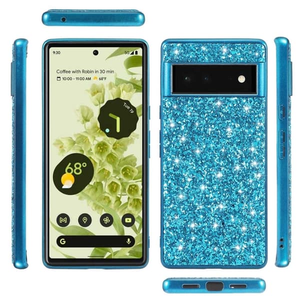 Glitter Google Pixel 7 Pro deksel - Gull