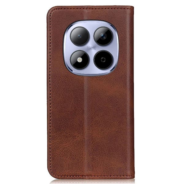 Äkta läder Xiaomi Redmi Note 15 Pro Plus fodral - Kaffe