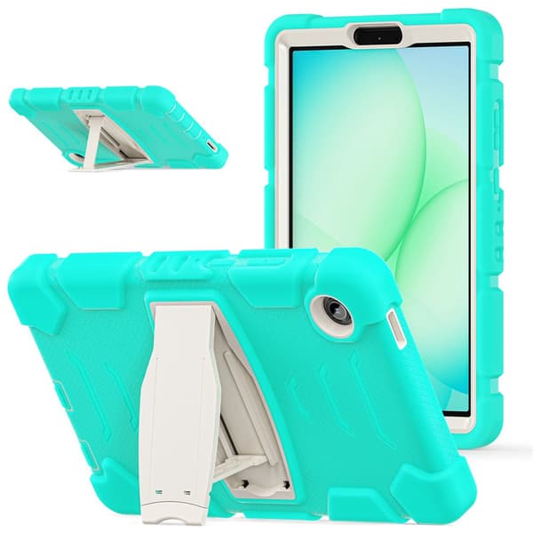 Samsung Galaxy Tab A11 Kickstand Case PC + silikon-fallbeskyttelsesdeksel - Mintgrønn