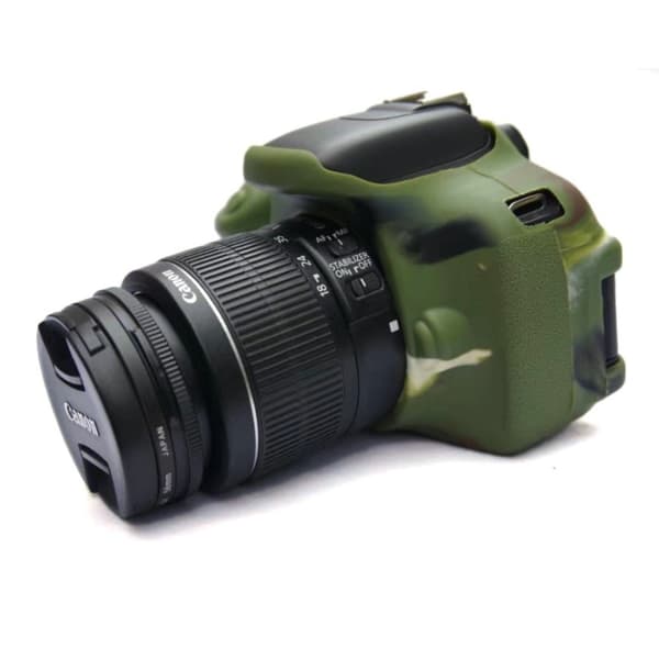 Canon EOS 600D/650D/700D blød silikone etui - Camouflage