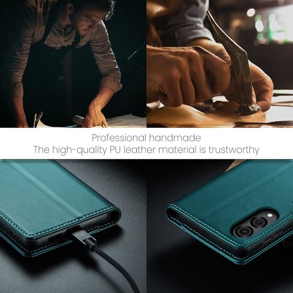CaseMe Samsung Galaxy S25 Edge smooth etui - Grøn