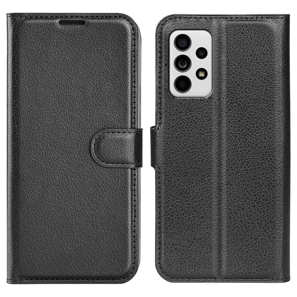 Klassisk Samsung Galaxy A33 5G flip etui - Sort