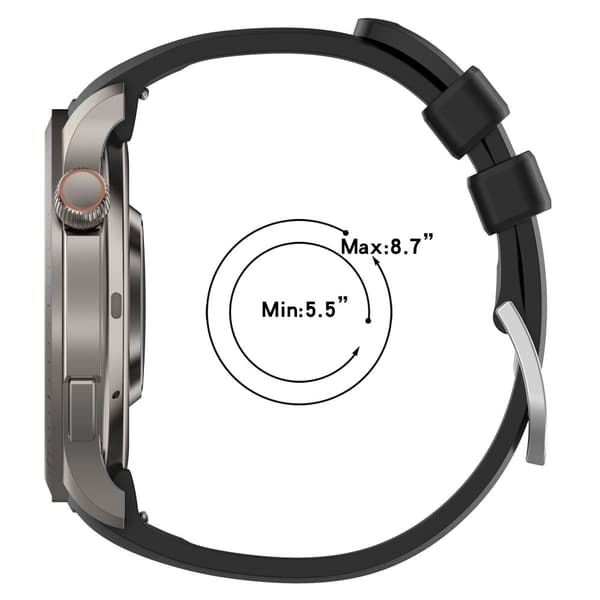 Huami Amazfit Balance (A2286) urrem i silikone - Sort
