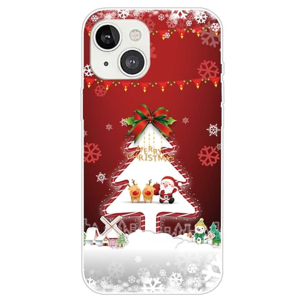 Julfodral till iPhone 14 Plus - Julgran Och Snöflingor