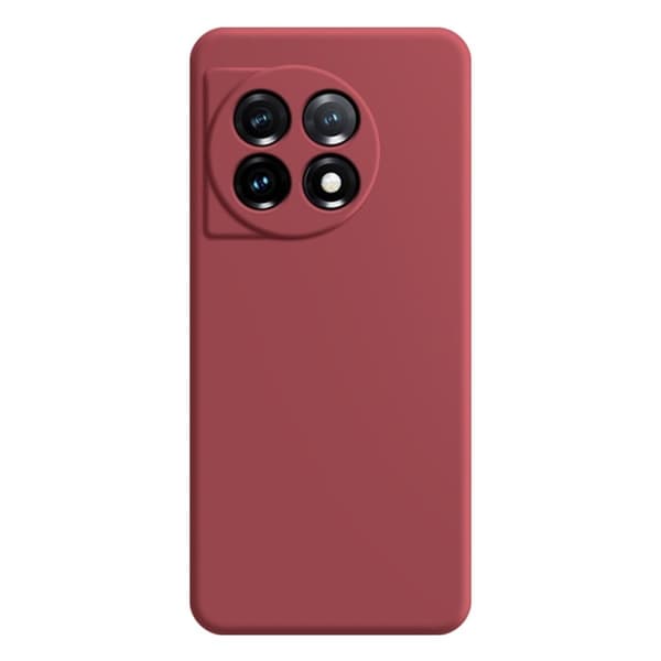 Avfasat gummerat anti-droppskydd för OnePlus 11 - Röd