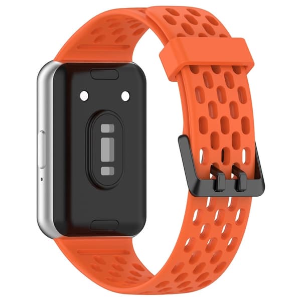 Samsung Galaxy Fit3 Strap Replacement Silicone Breathable Watch Bracelet - Orange