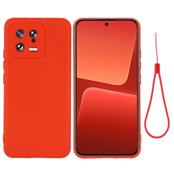 Matte Liquid silikone cover til Xiaomi 13 - Rød