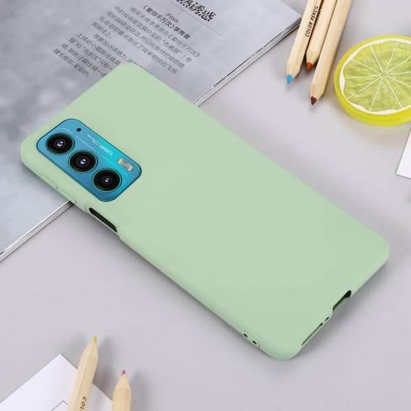 Matte Liquid Silikone Cover til Motorola Edge 20 - Grøn