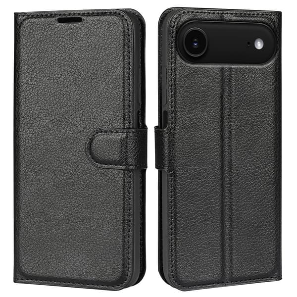 Klassisk iPhone Air flip etui - Sort