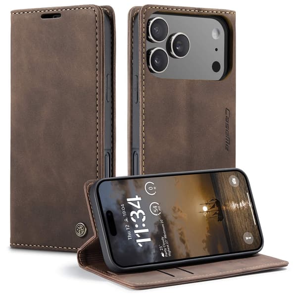 CaseMe vintage iPhone 17 Pro fodral - Kaffe