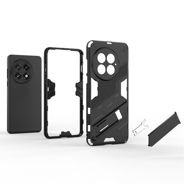 Stødsikkert moderne OnePlus 13 hybridcover - Sort