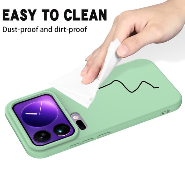 Matte Liquid Xiaomi 17 Pro Max silikone cover - Grøn