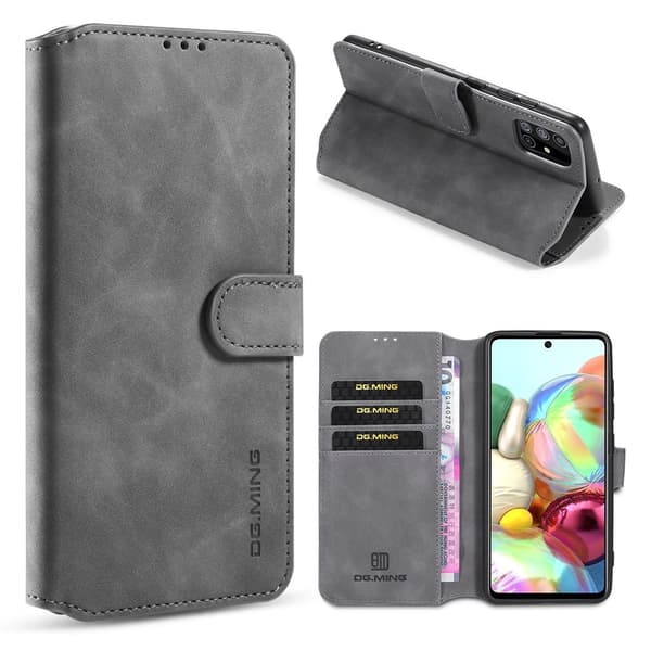 DG.Ming Retro Samsung Galaxy A51 fodral - Silver/Grå