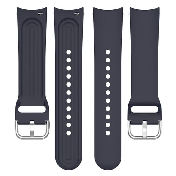 22 mm universal klockarmband i silikon med metallspänne - Midnattsblå