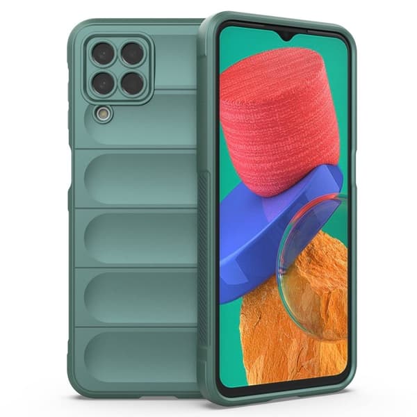 Blødt grebsformet cover til Samsung Galaxy M33 5G - Grøn