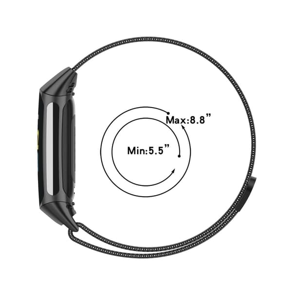 Fitbit Charge 5 JLT klokkerem i rustfritt stål - Lyselilla