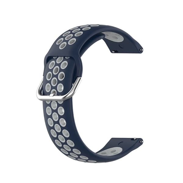 Ticwatch GTX / Pro tofarget klokkerem i silikon - Midnattsblå / Grå