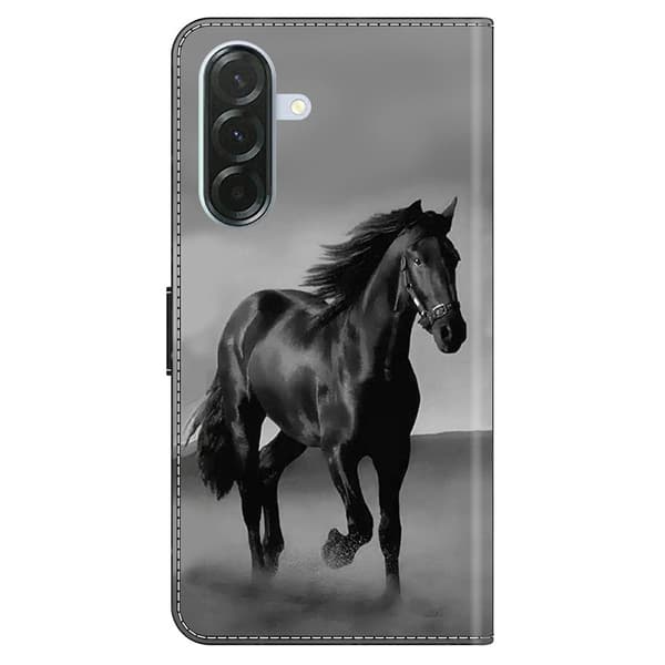 Wonderland Samsung Galaxy A37 flip etui - Sort Hest