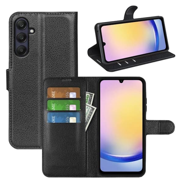 Klassisk Samsung Galaxy A26 flip etui - Sort