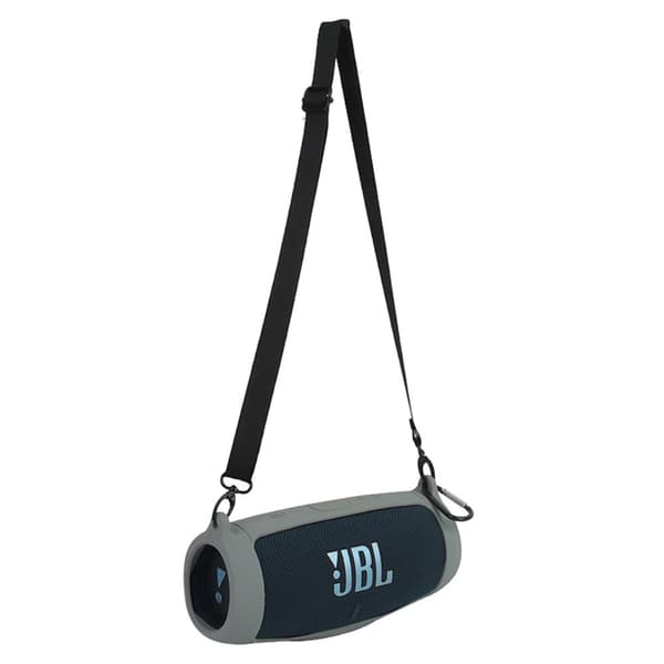JBL Charge 5 silikoneetui + skulderrem - Grå