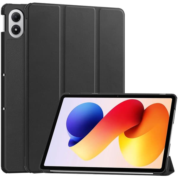 Xiaomi Redmi Pad 2 Pro-etui Anti-Drop læderstativ til tablet - Sort
