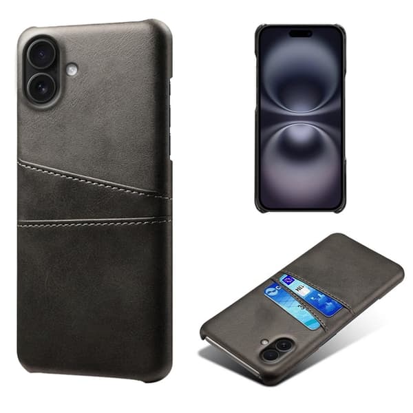 Dual Card iPhone 17 deksel - Svart