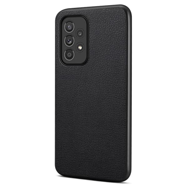Mat og elegant tekstureret Samsung Galaxy A33 5G cover - Sort