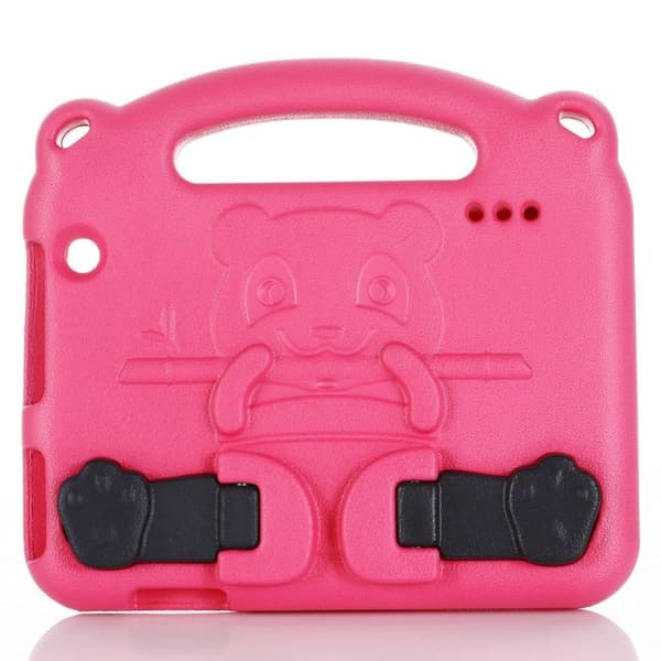 Amazon Fire 7 (2022) tegneserie panda stil deksel - Rose
