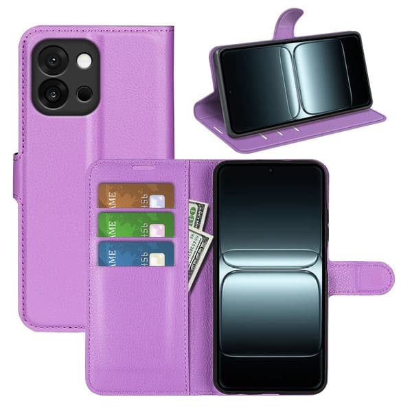 Klassisk OnePlus 13T flip etui - Lilla