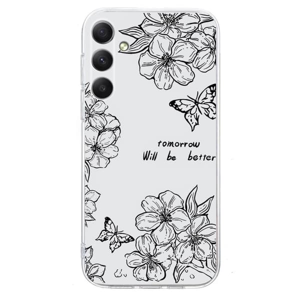 Vibe Samsung Galaxy A55 cover - Sommerfugleblomst